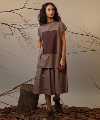 Brown cotton dress 3