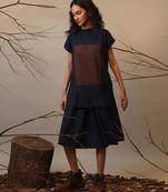 Blue cotton dress