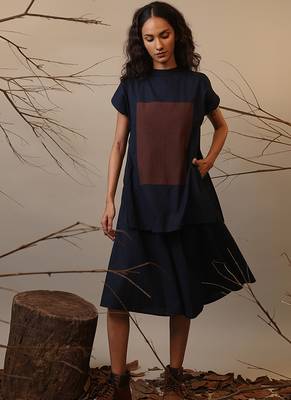 Blue cotton dress 3