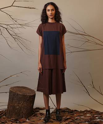 Blue cotton dress 1