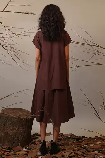 Blue cotton dress