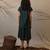 Green cotton dress