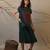 Green cotton dress
