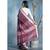 maroon dual shaded handloom cotton saree with border