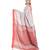 grey handloom linen saree with red border and pallu