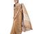 gold dust handloom linen saree with zari border
