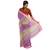 sangria maroon handloom linen saree with woven border and pallu