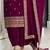 Purple Art Silk Embroidery With Sequence Work Kurta Pant with Dupatta For Women 