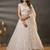  white diamond work net lehenga set choli with dupatta