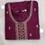 Purple Art Silk Embroidery With Sequence Work Kurta Pant with Dupatta For Women 