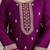 Trendmalls Purple Art Silk Embroidery With Sequence Work Kurta Pant with Dupatta For Women 