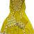 Beautiful jaipuri yellow a-line kurta set with a printed dupatta and pants