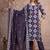 Beautiful jaipuri a purple-colored women's ethnic wear kurta set with a geometric print.