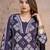 Beautiful jaipuri a purple-colored women's ethnic wear kurta set with a geometric print.