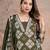 Beautiful jaipuri a green-colored women's ethnic wear kurta set with a geometric print.