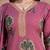 Beautiful jaipuri a mauve -colored women's ethnic wear kurta set with a geometric print.