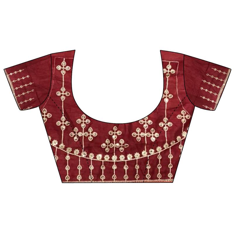 sea green vichitra silk blend bandhej bandhani with stone & sequence work saree