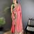 baby pink vichitra silk blend bandhej bandhani with stone & sequence work saree