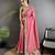 dusty pink vichitra silk blend bandhej bandhani with stone & sequence work saree