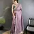 lavender vichitra silk blend bandhej bandhani with stone & sequence work saree