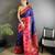 navy blue soft silk blend banarasi zari woven butti weaving saree
