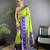 parrot green soft silk blend banarasi zari woven butti weaving saree