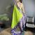 parrot green soft silk blend banarasi zari woven butti weaving saree
