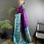 purple soft silk blend banarasi zari woven butti weaving saree