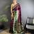 wine soft silk blend banarasi zari woven butti weaving saree