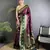 wine soft silk blend banarasi zari woven butti weaving saree
