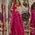 Pink Silk Embroidered Velvet Lehenga with Blouse & Net Dupatta 
