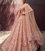 Blush Pink Bridal Lehenga Set