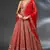 Red Net Sequins & Dori Embroidery Lehenga Choli With Dupatta