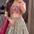 Grey Faux Georgette Fabric Sequin Lehenga Choli
