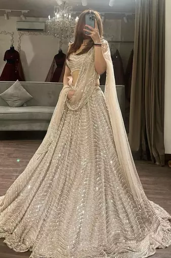 Heavy Organza Silk Lehenga Choli With Sequence Work