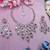 Stunning  pink crystal bridal necklace set with earrings & maang tikka tear drop statement jewelry
