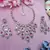 Stunning  pink crystal bridal Necklace :: set with earrings & maang tikka tear drop statement jewelry