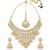 Bridal kundan gold-plated choker necklace set with jhumka earrings