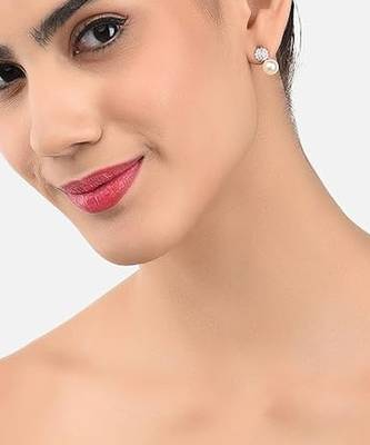 Elegant pearl stud earrings set for women & girls | classic everyday & party wear jewelry 2