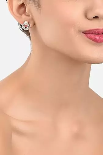 Elegant pearl stud earrings set for women & girls | classic everyday & party wear jewelry