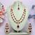 Teardrop bridal necklace set with earrings & maang tikka - ethnic wedding jewelry for brides & parties