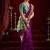 Purple silk blend butti weaving paithani saree