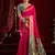 Pink silk blend butti weaving paithani saree