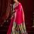 Pink silk blend butti weaving paithani saree
