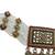 Traditional ethnic antique gold-plated pearl bridal choker set with earrings, maang tikka