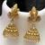 Traditional antique gold-plated temple necklace set ethnic south indian bridal jewelry set