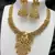 Traditional antique gold-plated temple necklace set ethnic south indian bridal jewelry set