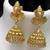 Traditional antique gold-plated temple necklace set ethnic south indian bridal jewelry set