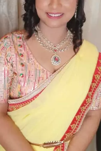 Designer kundan Necklace :: set with earrings & ring | gold-plated dual layer bridal jewelry