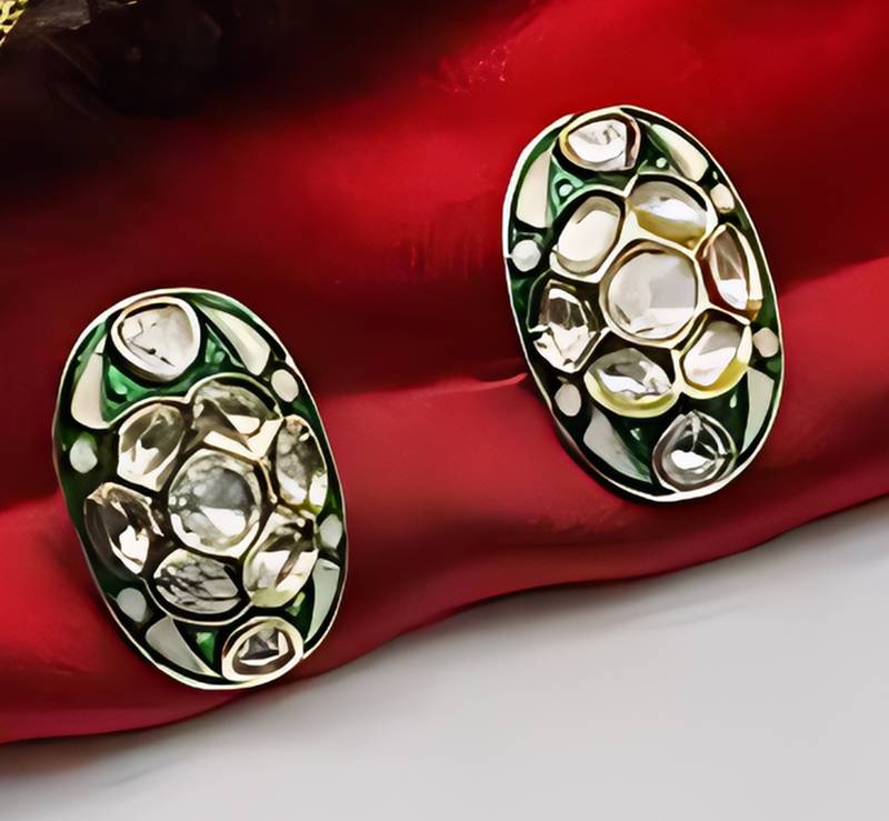 Traditional handcrafted kundan gold-plated necklace set | ethnic indian jewelry for weddings, parties & festivals